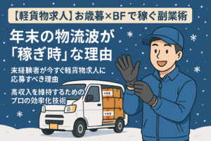 【軽貨物求人】お歳暮×BFで稼ぐ副業術：年末の物流ビッグウェーブに乗る「副業高収入」戦略